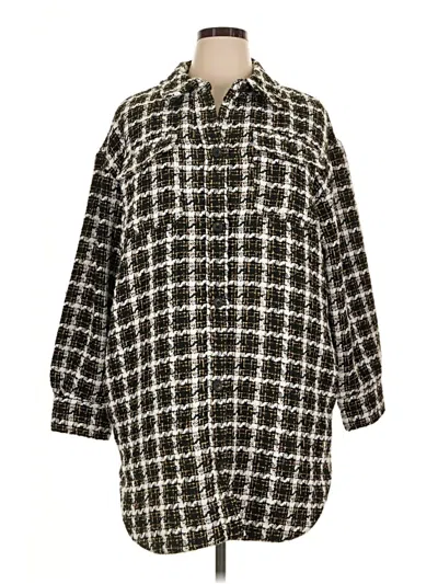 Pre-owned Marled By Reunited Poncho In Black