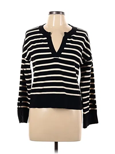 Pre-owned Marled By Reunited Pullover Sweater In Black