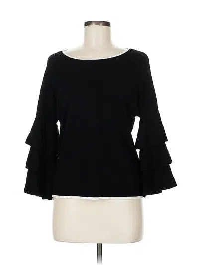 Pre-owned Marled By Reunited Pullover Sweater In Black