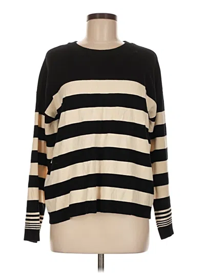 Pre-owned Marled By Reunited Pullover Sweater In Black
