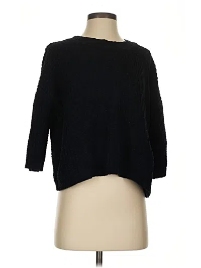 Pre-owned Marled By Reunited Pullover Sweater In Black