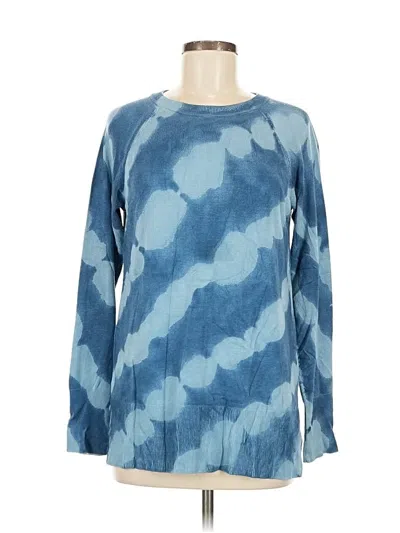 Pre-owned Marled By Reunited Pullover Sweater In Blue