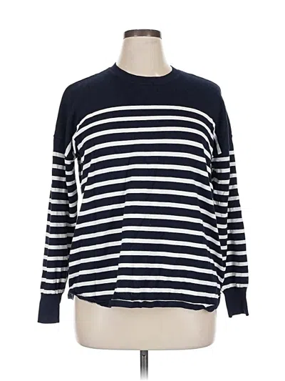 Pre-owned Marled By Reunited Pullover Sweater In Blue