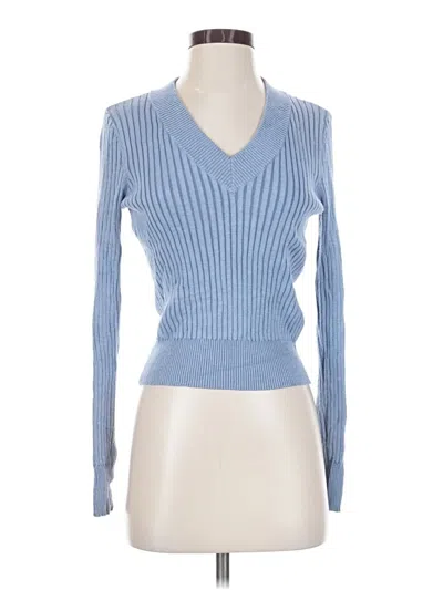 Pre-owned Marled By Reunited Pullover Sweater In Blue