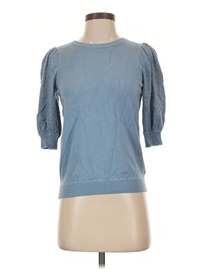 Pre-owned Marled By Reunited Pullover Sweater In Blue