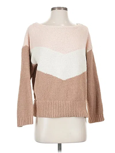 Pre-owned Marled By Reunited Pullover Sweater In Brown