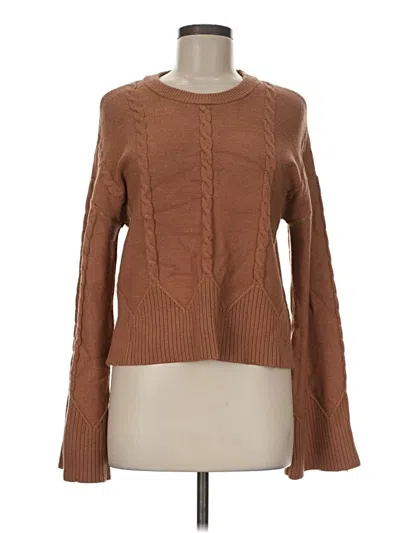 Pre-owned Marled By Reunited Pullover Sweater In Brown