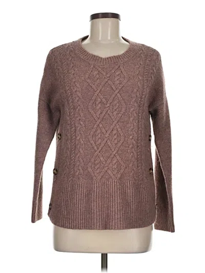 Pre-owned Marled By Reunited Pullover Sweater In Brown