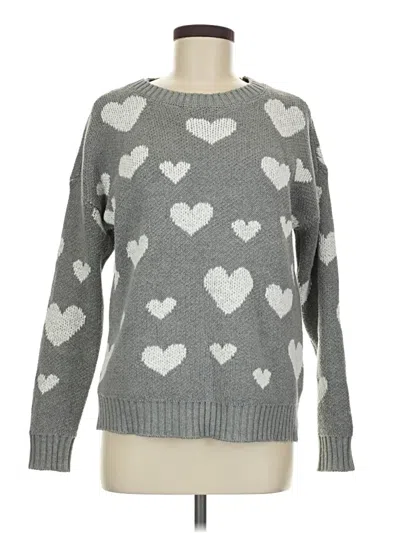 Pre-owned Marled By Reunited Pullover Sweater In Gray