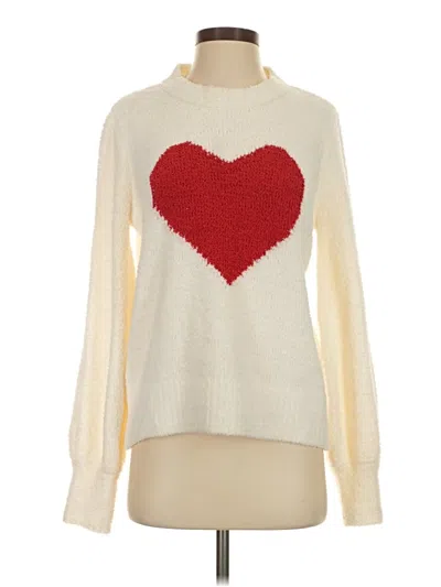 Pre-owned Marled By Reunited Pullover Sweater In Ivory
