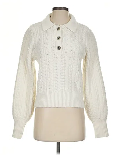 Pre-owned Marled By Reunited Pullover Sweater In Ivory