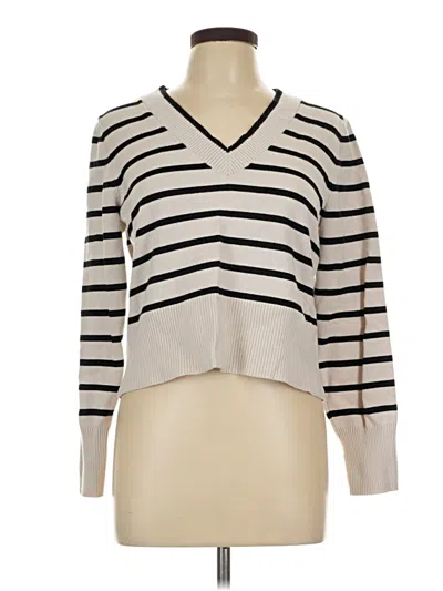 Pre-owned Marled By Reunited Pullover Sweater In Ivory