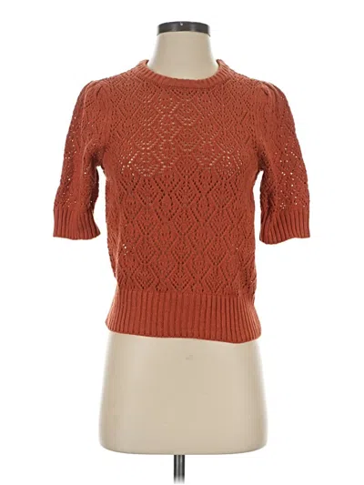 Pre-owned Marled By Reunited Pullover Sweater In Orange