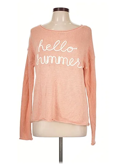 Pre-owned Marled By Reunited Pullover Sweater In Orange