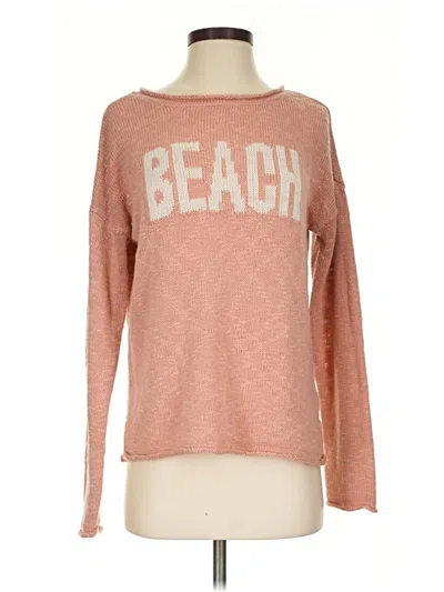 Pre-owned Marled By Reunited Pullover Sweater In Pink