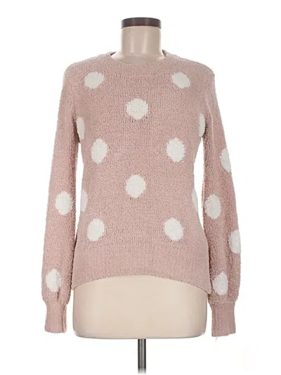 Pre-owned Marled By Reunited Pullover Sweater In Pink