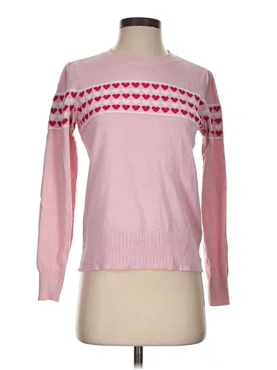 Pre-owned Marled By Reunited Pullover Sweater In Pink