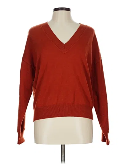 Pre-owned Marled By Reunited Pullover Sweater In Red