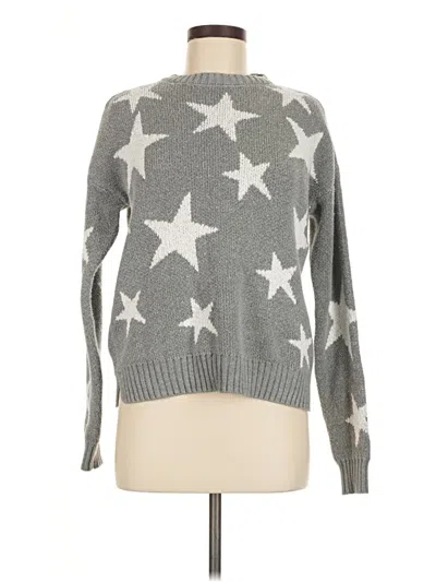 Pre-owned Marled By Reunited Pullover Sweater In Silver