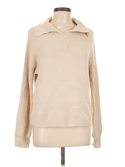 Pre-owned Marled By Reunited Pullover Sweater In Tan