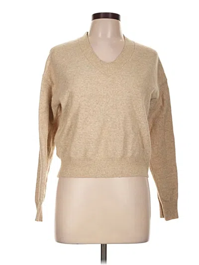 Pre-owned Marled By Reunited Pullover Sweater In Tan