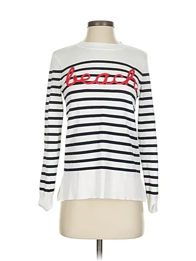 Pre-owned Marled By Reunited Pullover Sweater In White