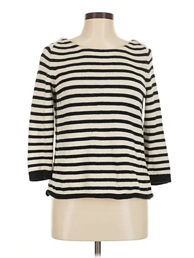 Pre-owned Marled By Reunited Pullover Sweater In White