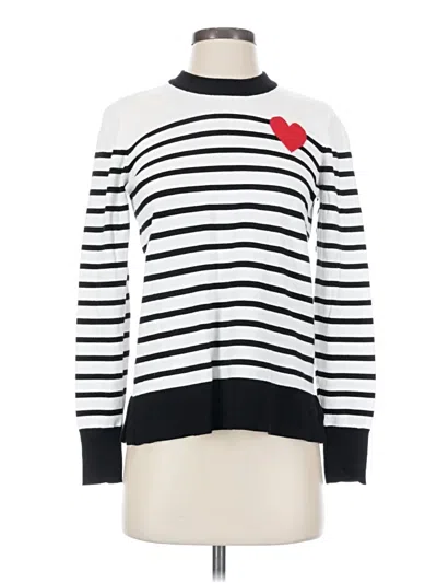 Pre-owned Marled By Reunited Pullover Sweater In White