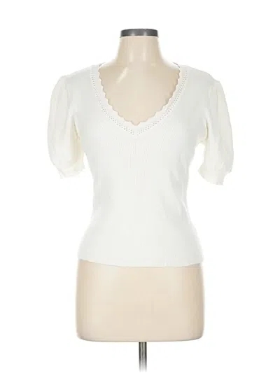 Pre-owned Marled By Reunited Short Sleeve T-shirt In White