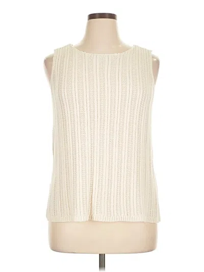 Pre-owned Marled By Reunited Sleeveless T-shirt In White