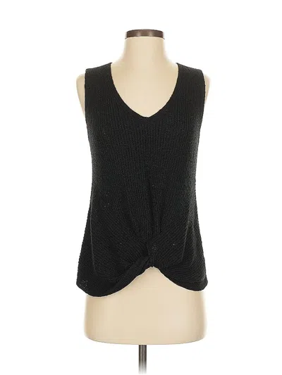 Pre-owned Marled By Reunited Sweater Vest In Black