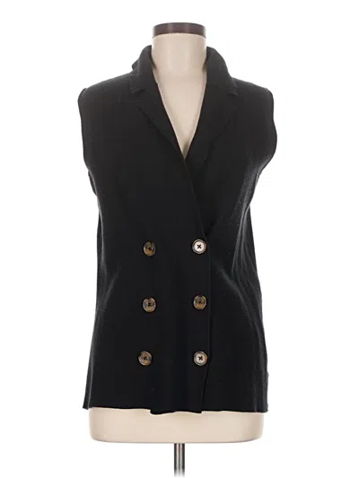 Pre-owned Marled By Reunited Sweater Vest In Black