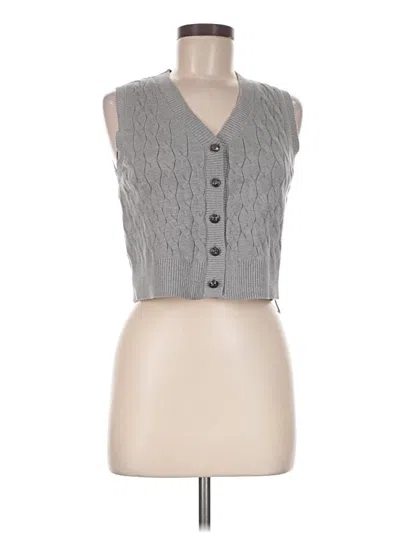Pre-owned Marled By Reunited Sweater Vest In Gray
