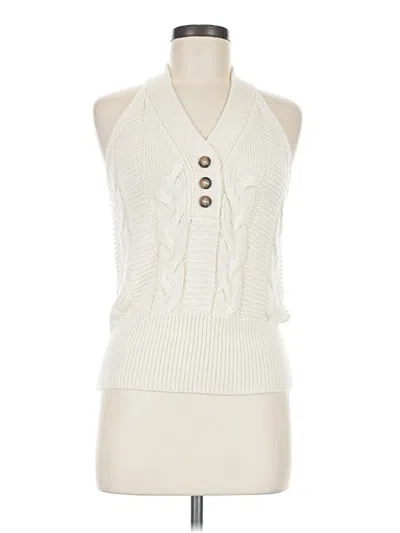 Pre-owned Marled By Reunited Sweater Vest In Ivory