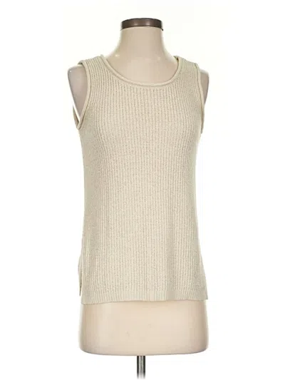 Pre-owned Marled By Reunited Sweater Vest In White