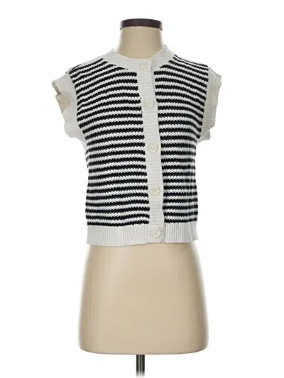 Pre-owned Marled By Reunited Sweater Vest In White