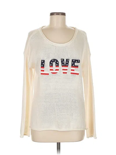 Pre-owned Marled By Reunited Sweatshirt In White