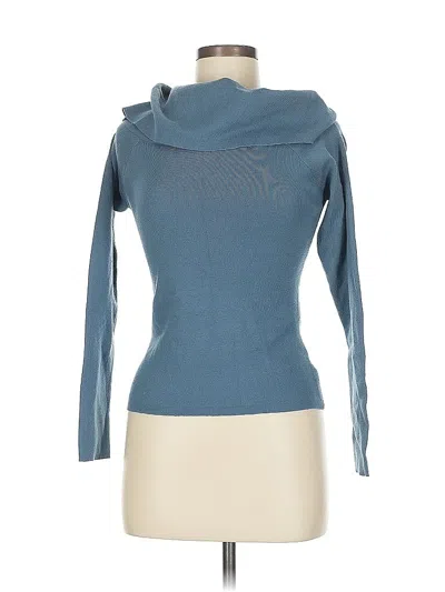 Pre-owned Marled By Reunited Turtleneck Sweater In Blue