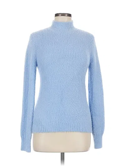 Pre-owned Marled By Reunited Turtleneck Sweater In Blue