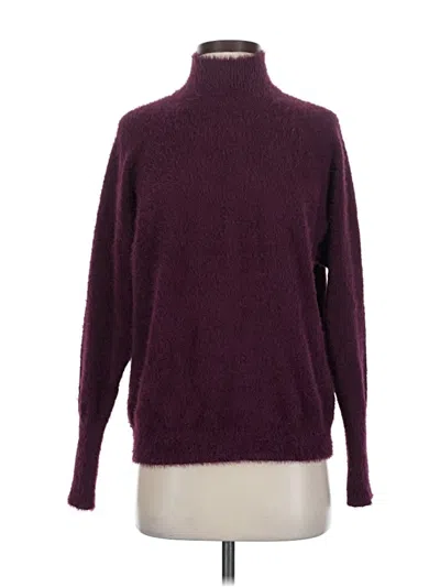 Pre-owned Marled By Reunited Turtleneck Sweater In Burgundy