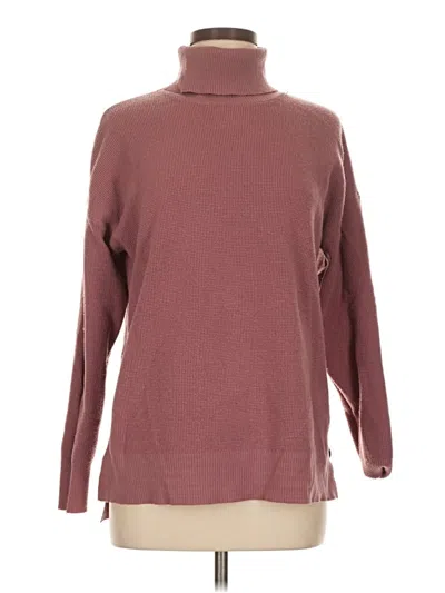 Pre-owned Marled By Reunited Turtleneck Sweater In Burgundy