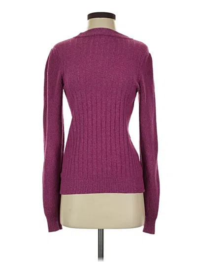 Pre-owned Marled By Reunited Turtleneck Sweater In Burgundy