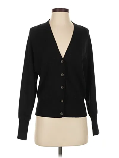 Pre-owned Marled Cardigan Sweater In Black