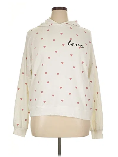 Pre-owned Marled Pullover Hoodie In Ivory