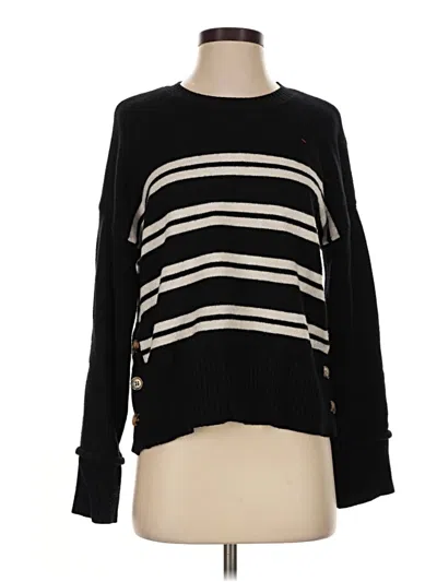 Pre-owned Marled Pullover Sweater In Black