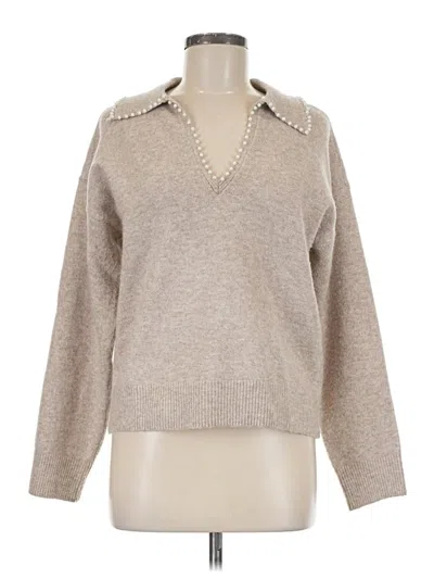 Pre-owned Marled Pullover Sweater In Brown