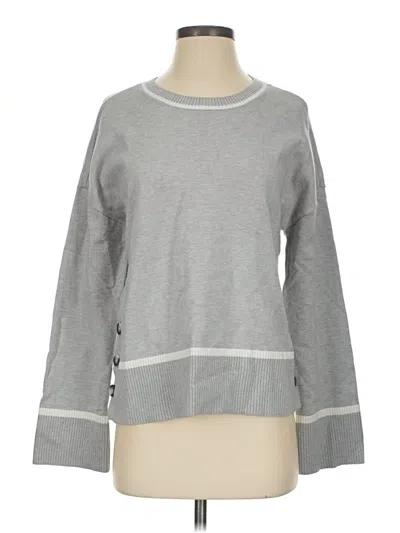 Pre-owned Marled Pullover Sweater In Gray