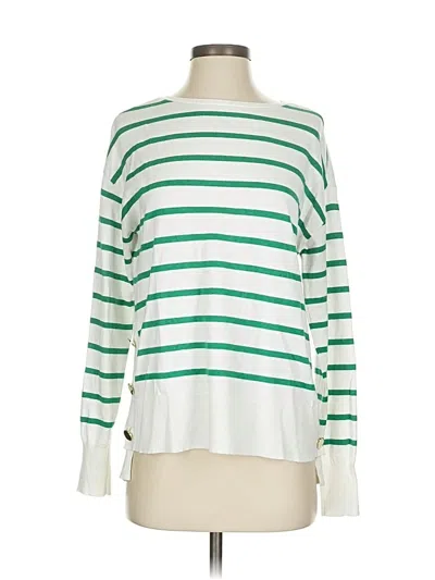 Pre-owned Marled Pullover Sweater In Green