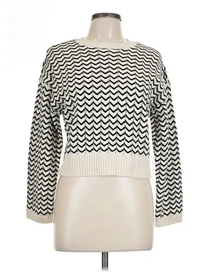 Pre-owned Marled Pullover Sweater In Ivory
