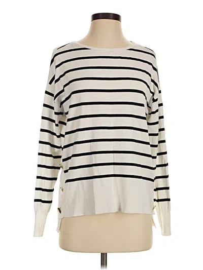 Pre-owned Marled Pullover Sweater In Ivory